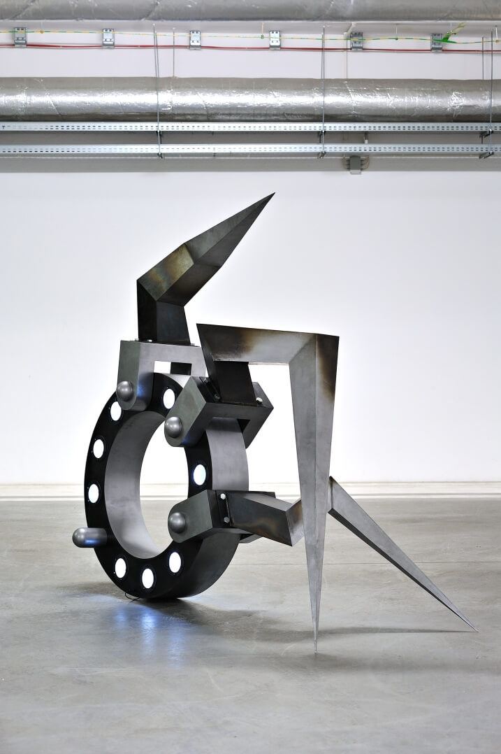 Untitled 2, black steel, 130 × 225 × 95 cm — view 4