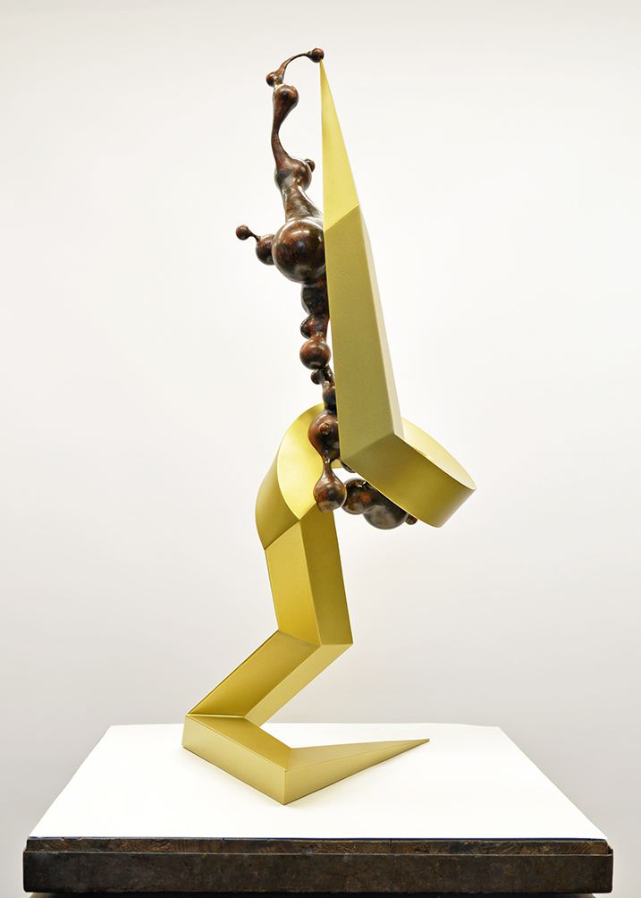 Ekspozycja, stal czarna, 100 × 40 × 40 cm — ujęcie 4