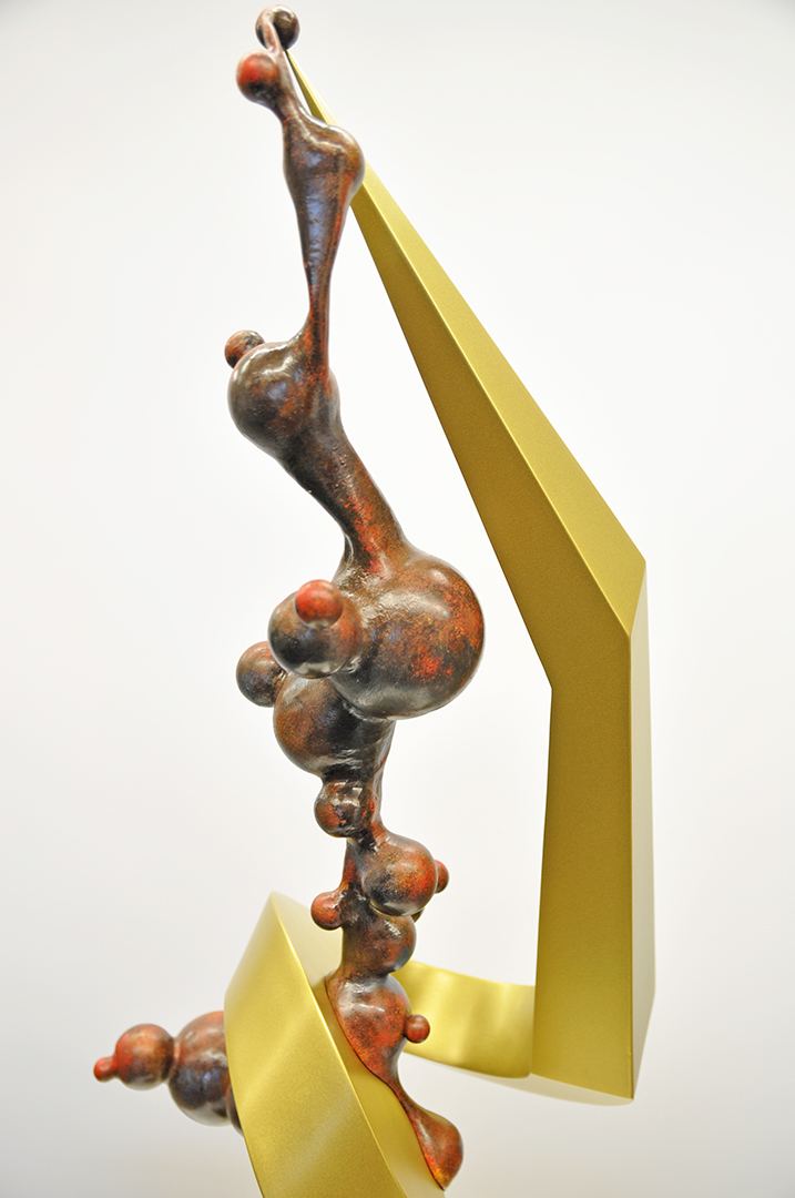 Ekspozycja, stal czarna, 100 × 40 × 40 cm — ujęcie 5