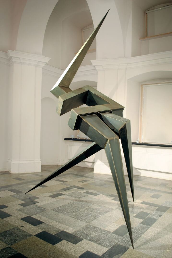 Ukryte geometrie, stal czarna, 2012
